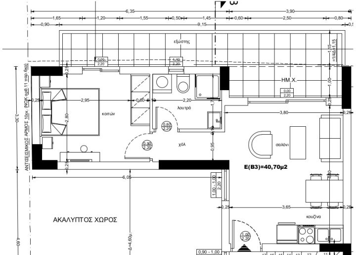 2-bedroom apartment Β3